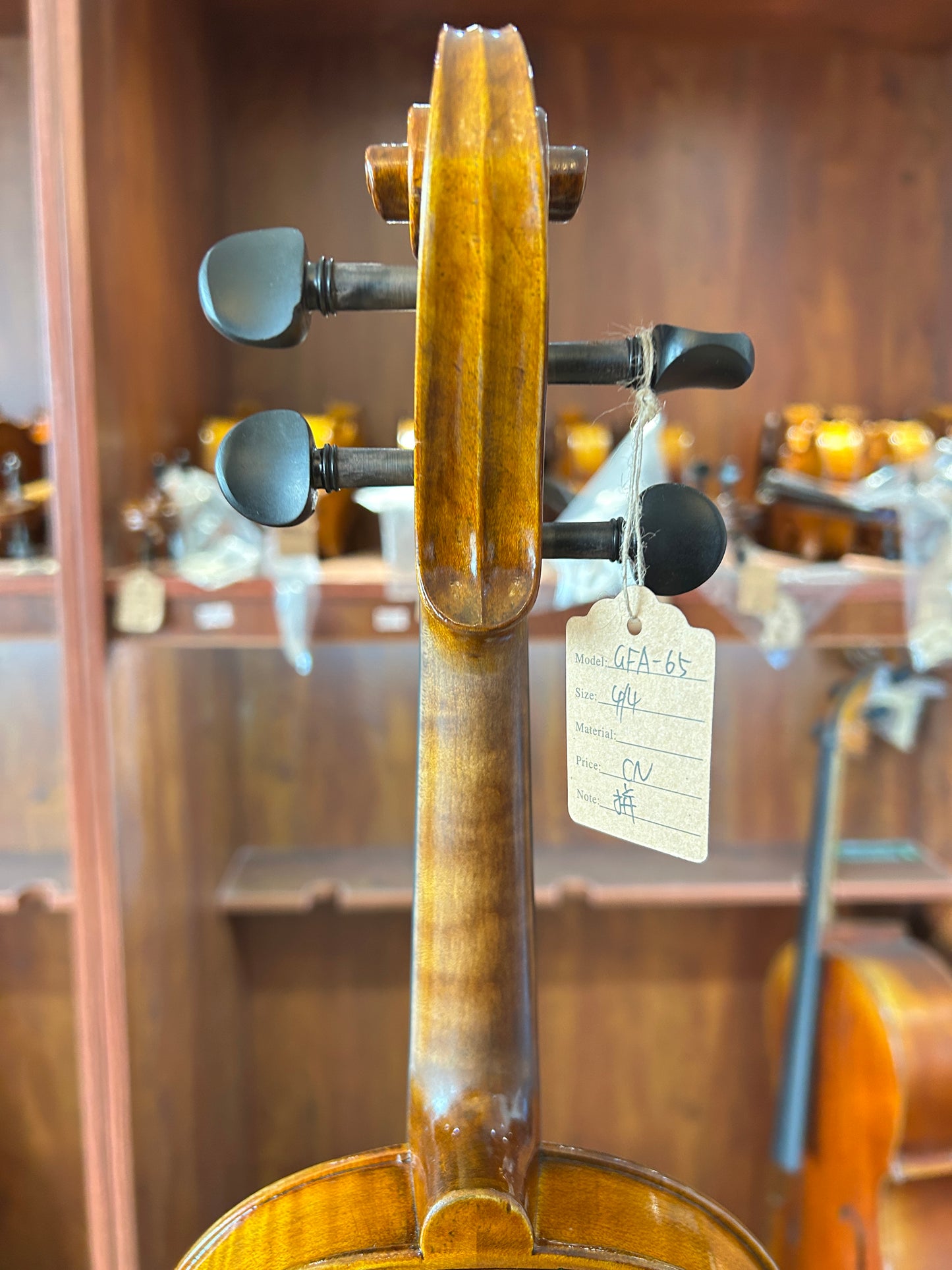 Golden brown nice flamed handmade violin